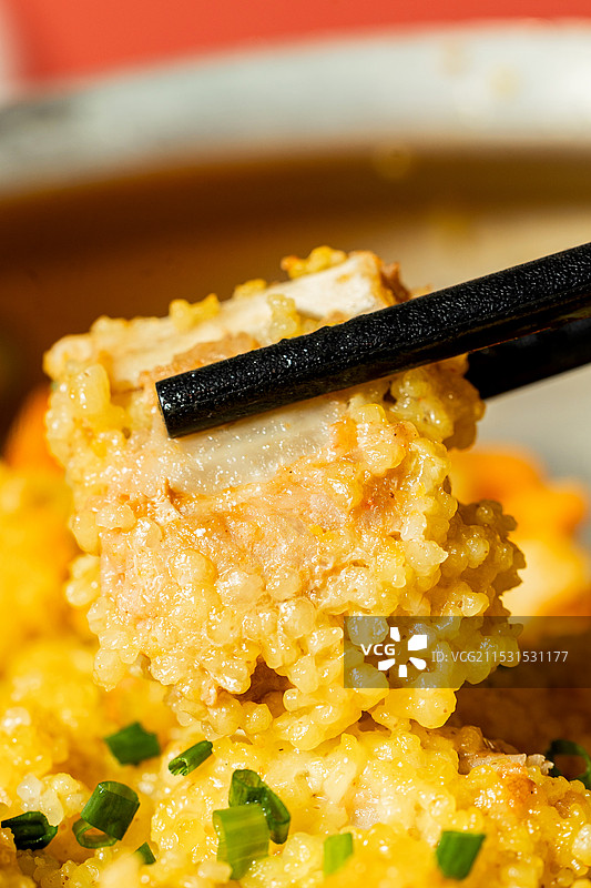 粟米香排骨蒸排骨吃肉图片素材