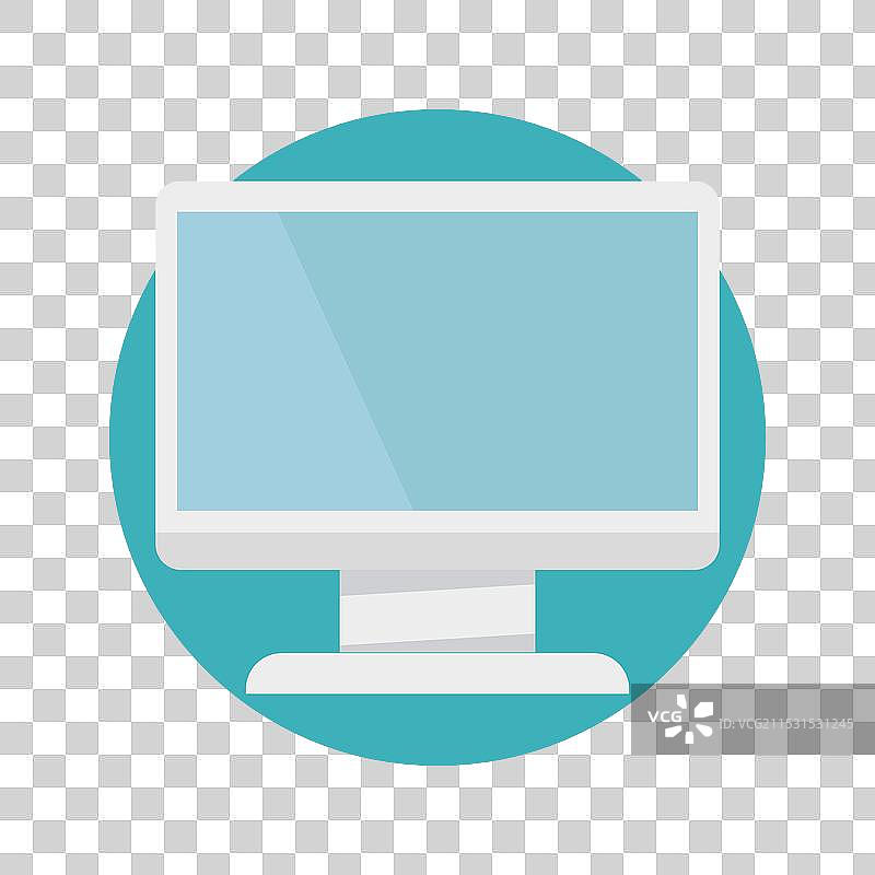 现代电脑显示器图标桌面显示图片素材