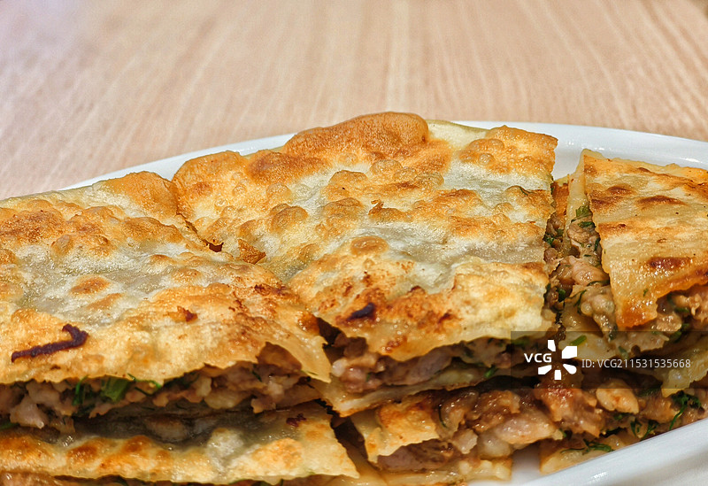 美味肉饼馅饼特写图片素材