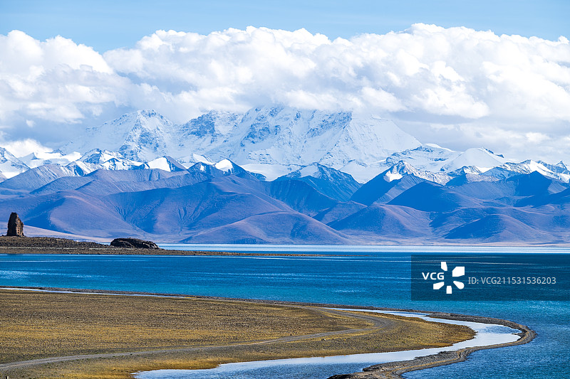 纳木错北岸图片素材