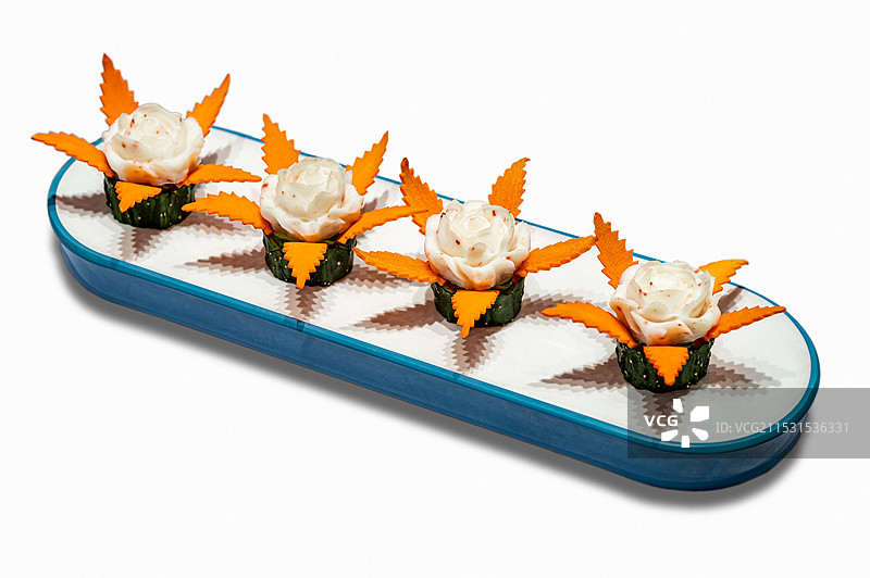 精致的火锅丸子虾饺配菜摆盘图片素材