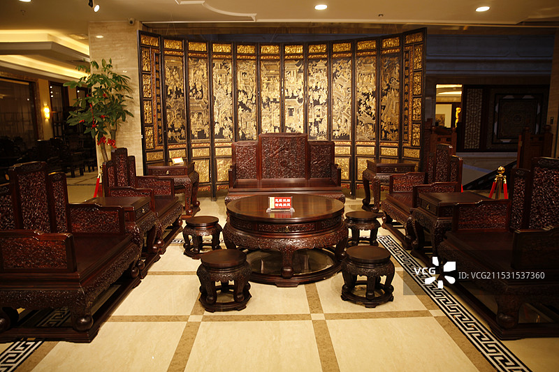福建省莆田市仙游县中国古典工艺博览城红木家具图片素材