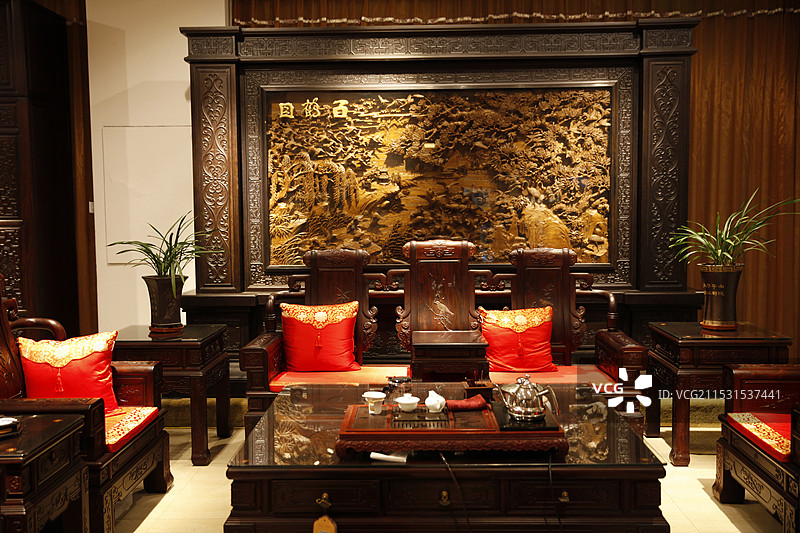 福建省莆田市仙游县中国古典工艺博览城红木家具图片素材