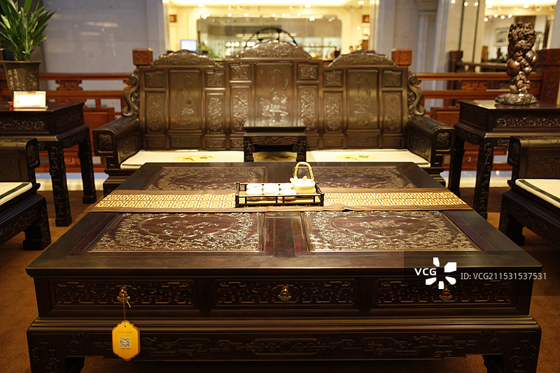 福建省莆田市仙游县中国古典工艺博览城红木家具图片素材