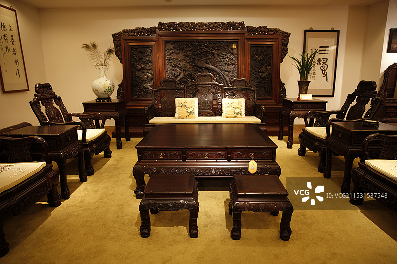 福建省莆田市仙游县中国古典工艺博览城红木家具图片素材