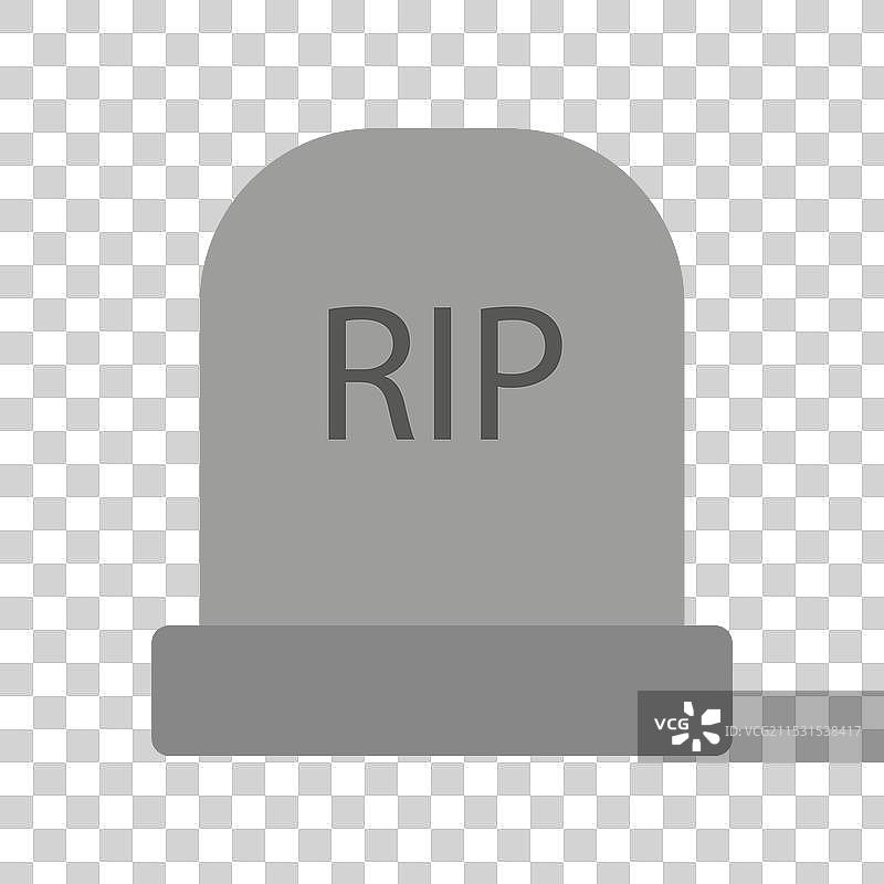 墓碑线条图标 EPS 10图片素材