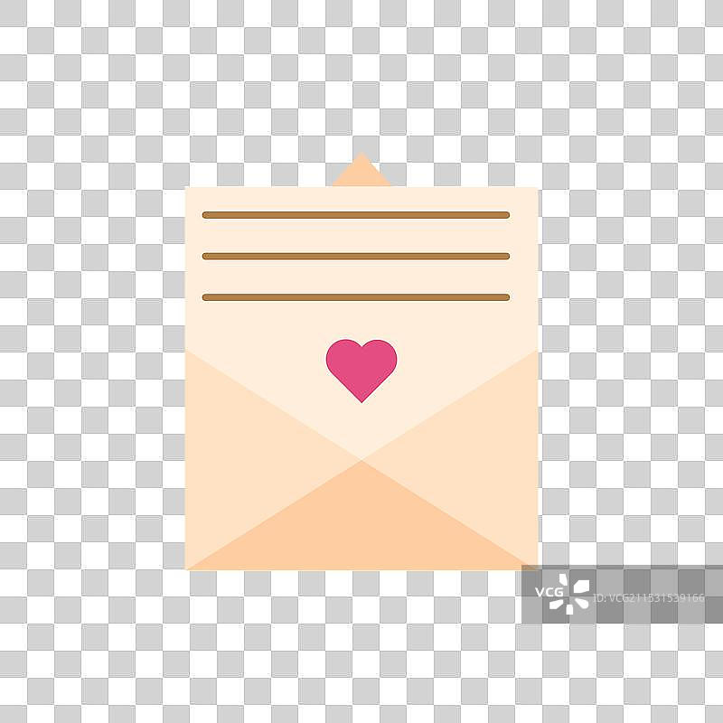 爱情信封图标浪漫信息图片素材