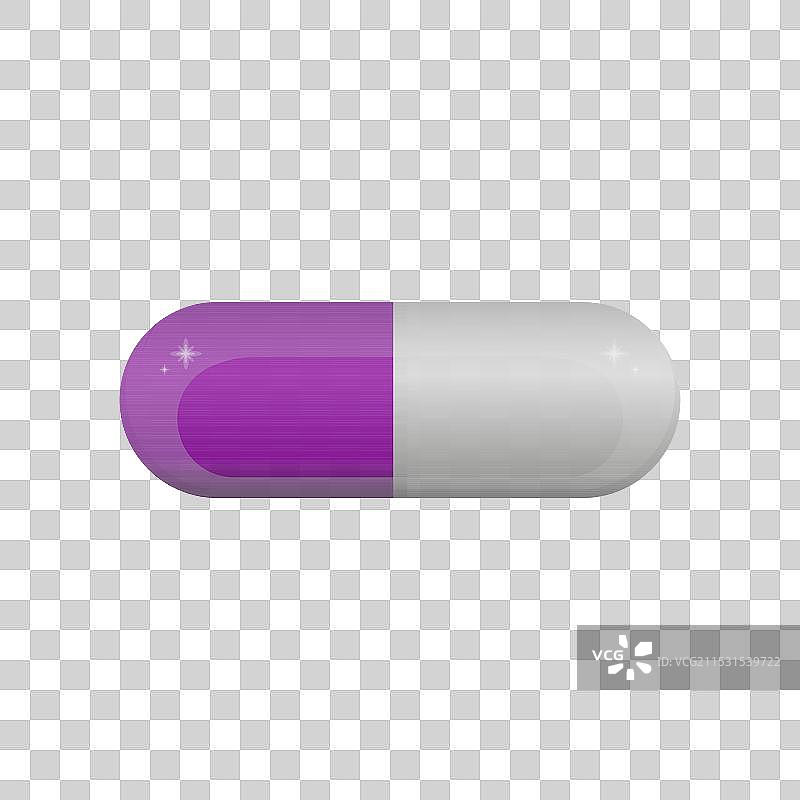 胶囊药丸隔离维生素图标 EPS 10图片素材