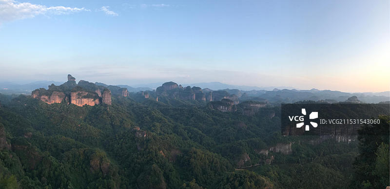 广东韶关丹霞山日落图片素材