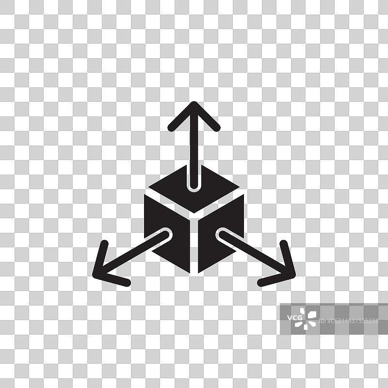 BIM图标集 3D模型 建筑尺寸符号图片素材