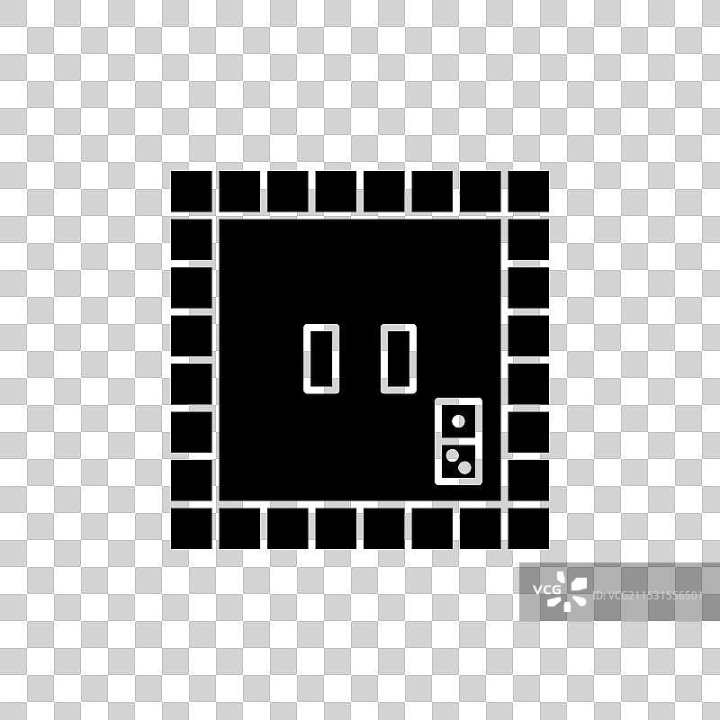 大富翁游戏方块棋盘图标集图片素材