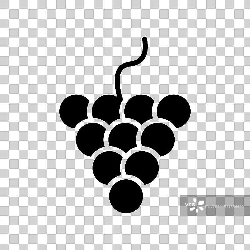 葡萄图标集 葡萄藤 水果 植物符号图片素材