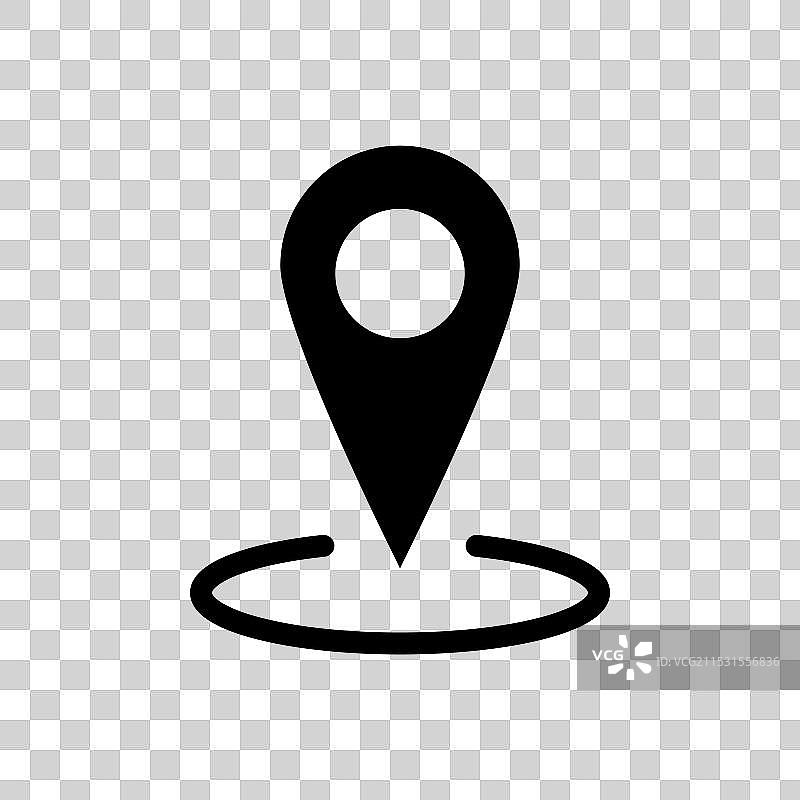 地图位置图标集，标记图钉符号图片素材