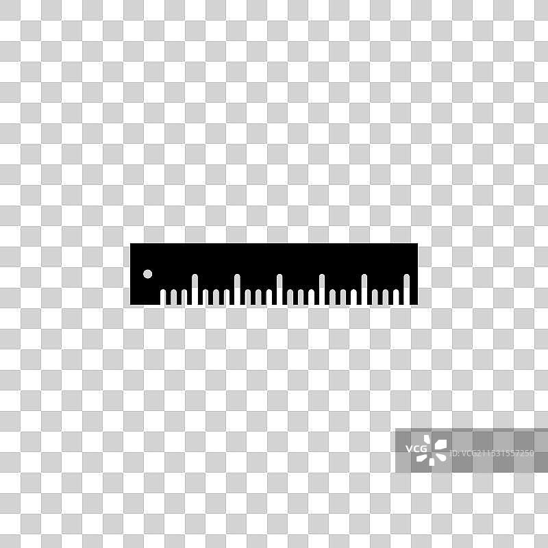学校尺子图标集，尺寸、高度、距离尺子图片素材