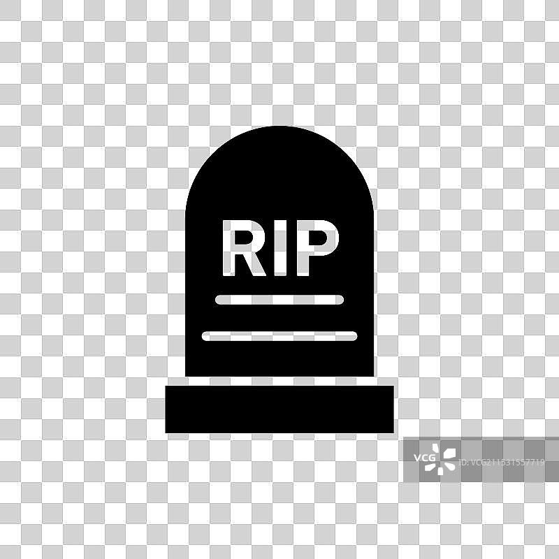 墓碑图标集 RIP 石碑符号 死亡图片素材