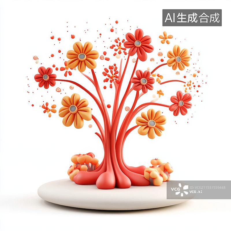 【AI数字艺术】白色中式扇子红灯笼素材图片素材