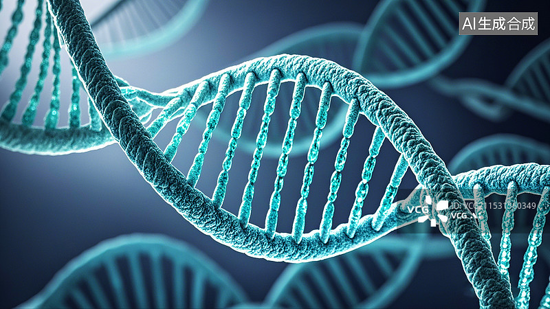 【AI数字艺术】生物医学工程基因遗传学DNA图片素材