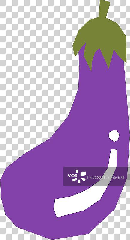 手绘茄子图片素材