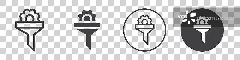 转化率优化图标标志轮廓图片素材