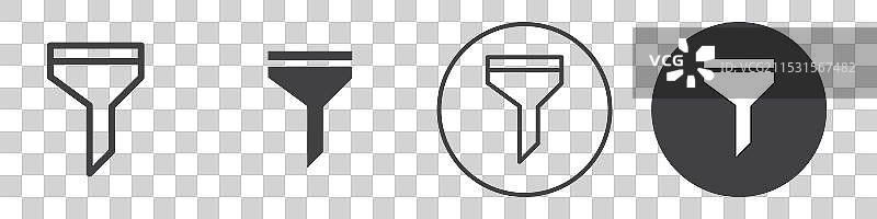 漏斗图标标志轮廓图片素材