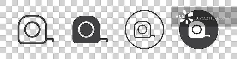 测量带工具图标轮廓图片素材