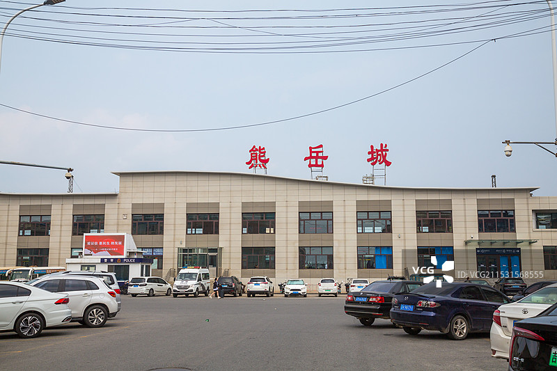 辽宁省营口市鲅鱼圈熊岳城火车站图片素材