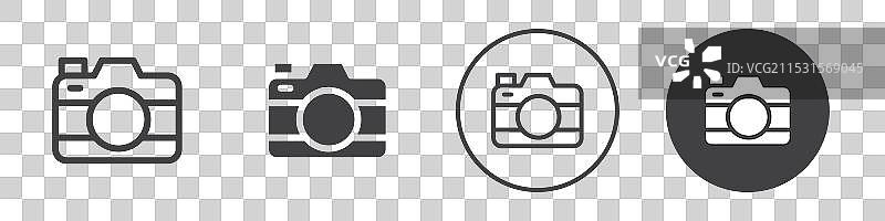 相机图标标志轮廓图片素材