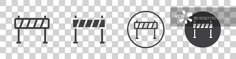 道路障碍物图标标志轮廓图片素材
