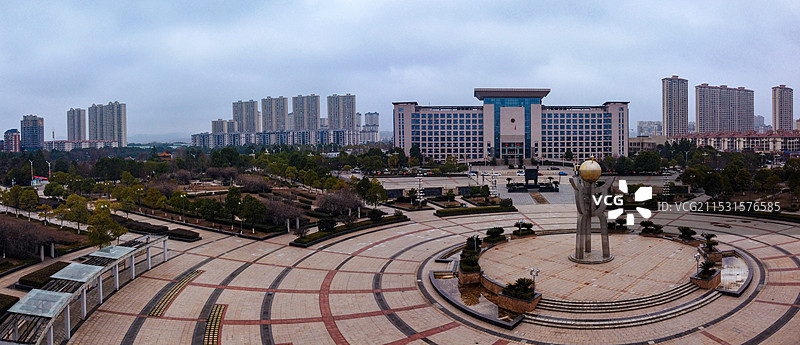 东乡区 抚州 千子湖公园 大富大道 子山路 航拍图片素材