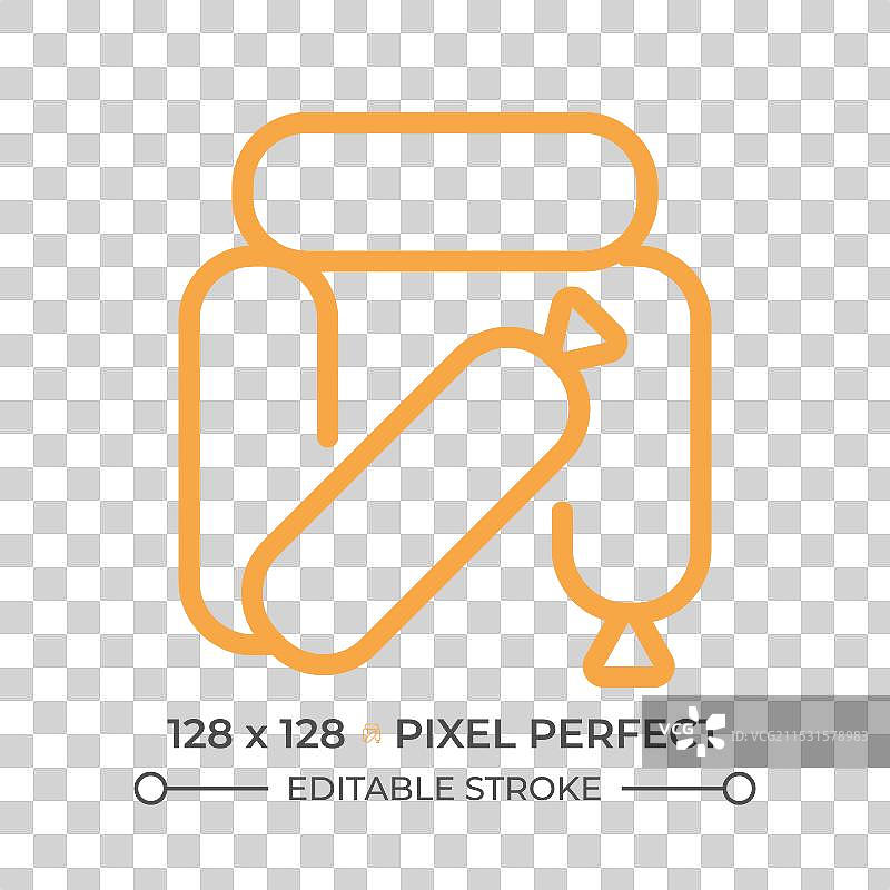 双色香肠线条图标图片素材