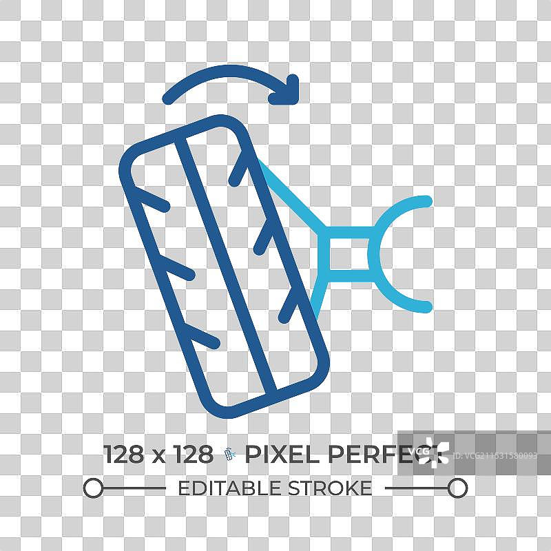 汽车轮胎定位双色线图标图片素材