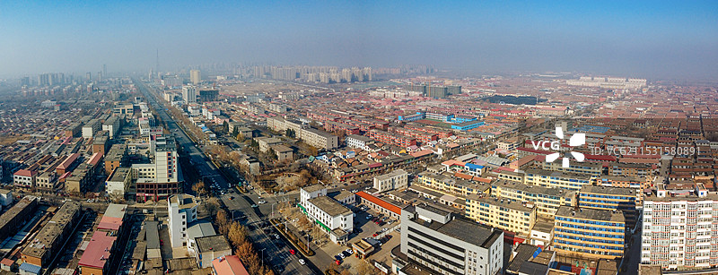 泊头市 三井广场 地标 航拍 森泰大厦图片素材