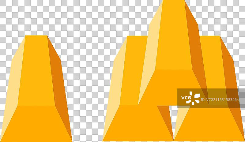 金融资产投资金条图标集图片素材