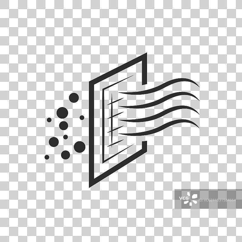 空气过滤器图标元素设计模板图片素材