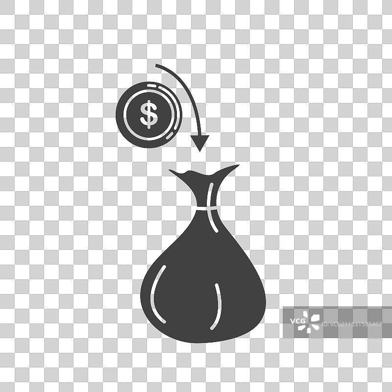 黑色省钱图标概念设计模板图片素材