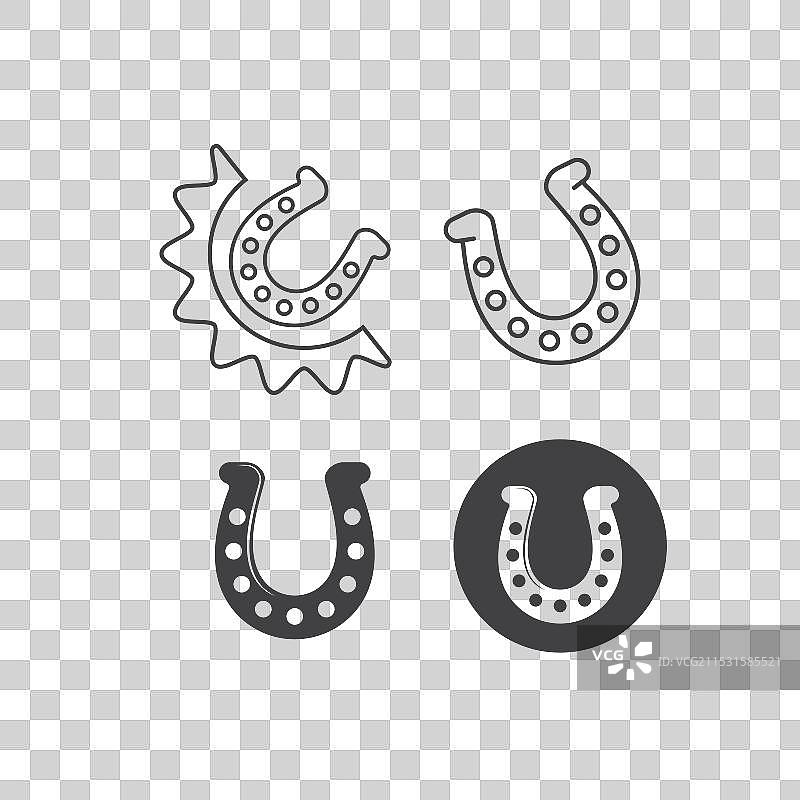 马蹄铁图标元素设计模板图片素材