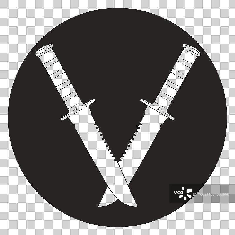 军刀图标符号设计图片素材