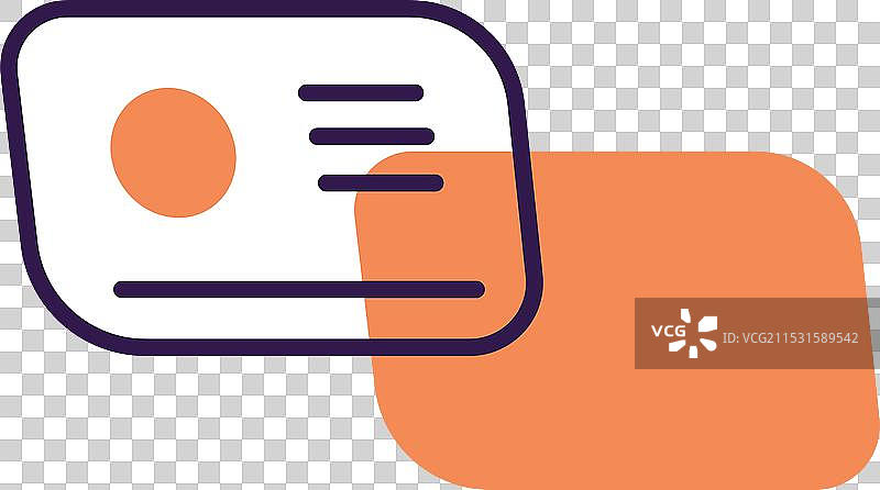 极简风格的名片图标图片素材