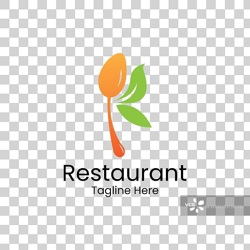 健康餐厅标志设计模板图片素材