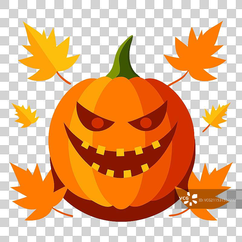 万圣节雕刻南瓜艺术设计图片素材
