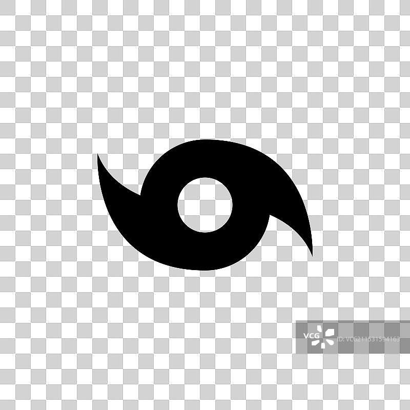 飓风图标，背景为白色图片素材