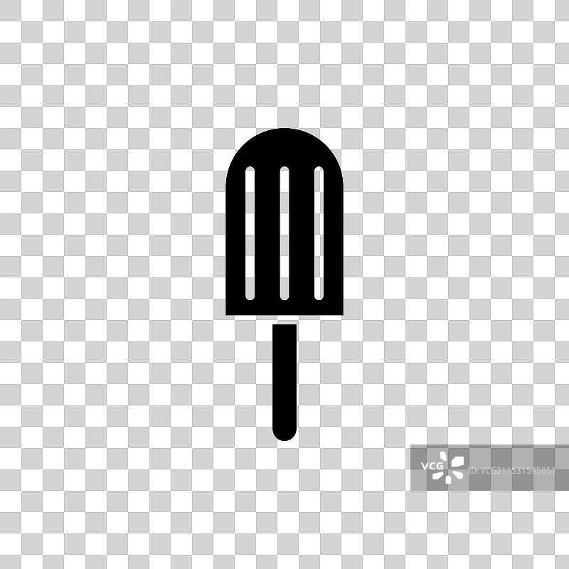 冰棒图标，背景为白色图片素材