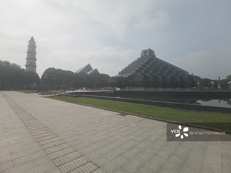绍兴城市广场图片素材
