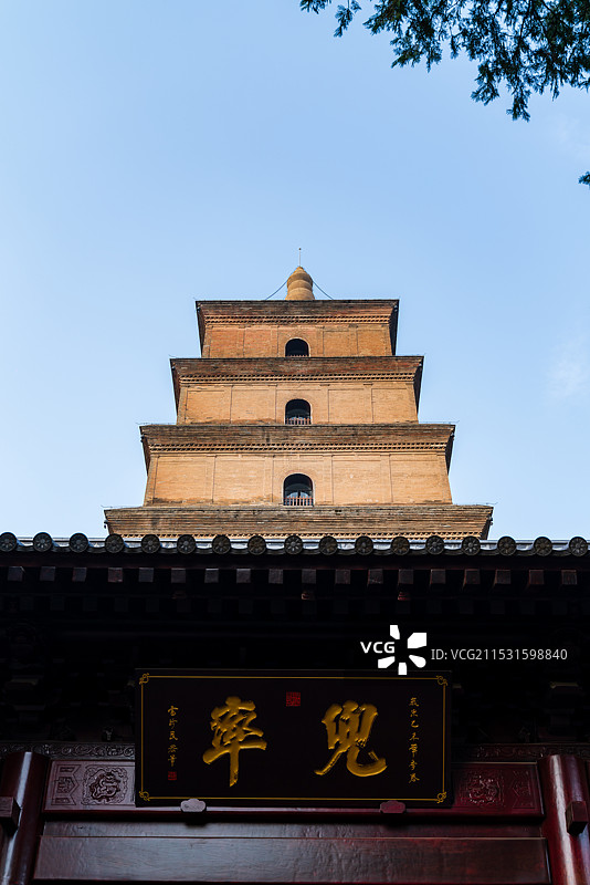 西安大雁塔旅游景点图片素材