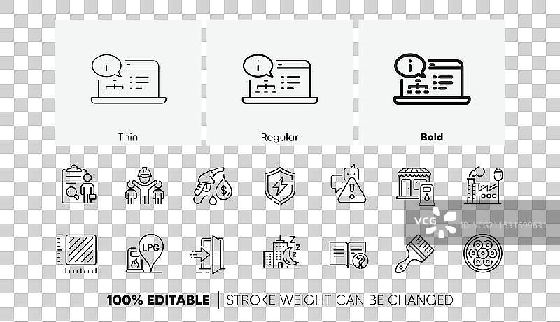 检查加油站和平方米线图片素材