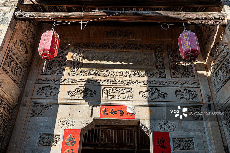 武夷山下梅古民居图片素材