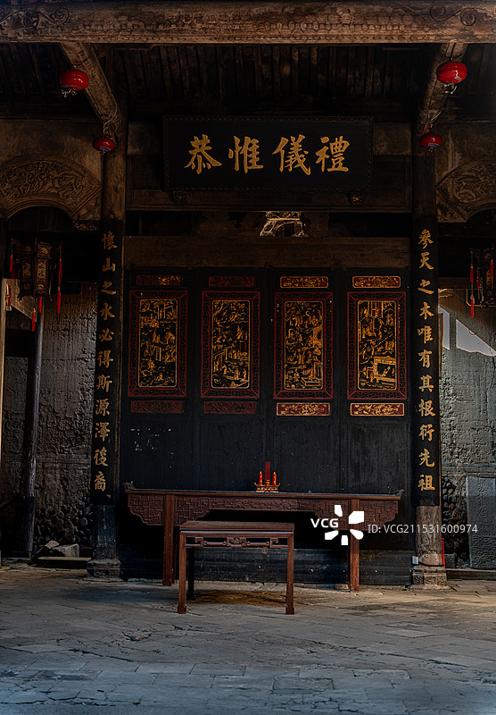 武夷山下梅古民居图片素材