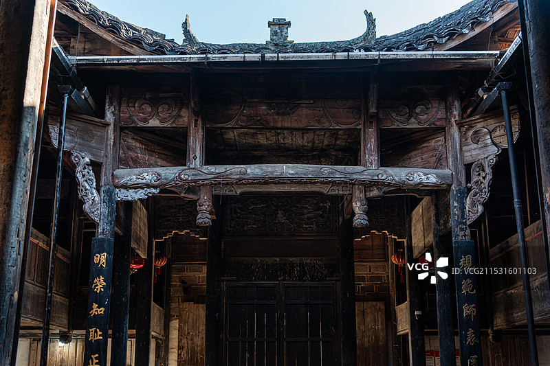 武夷山下梅古民居图片素材