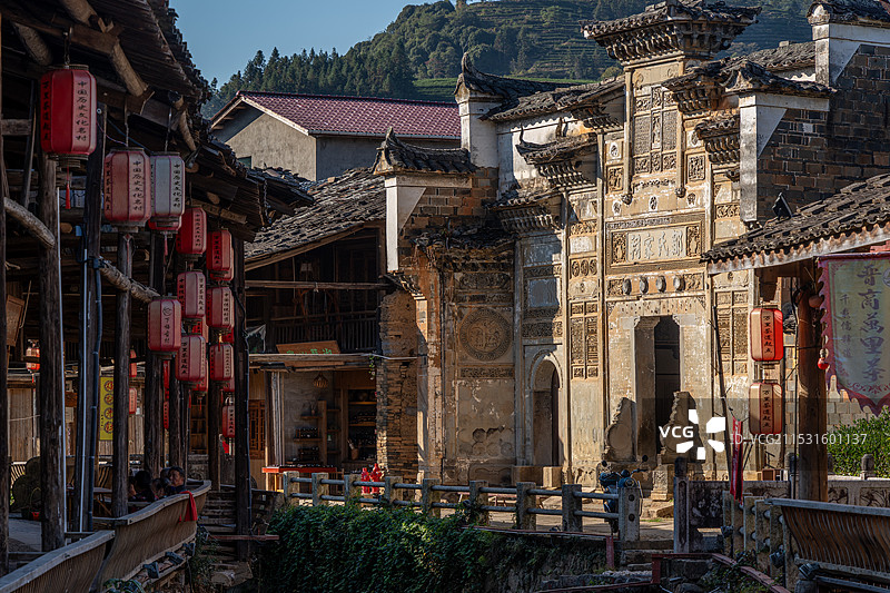 武夷山下梅古民居图片素材