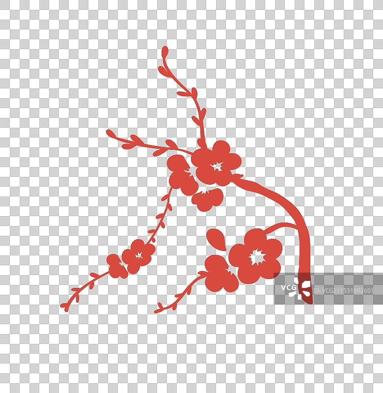 剪纸树木图片素材